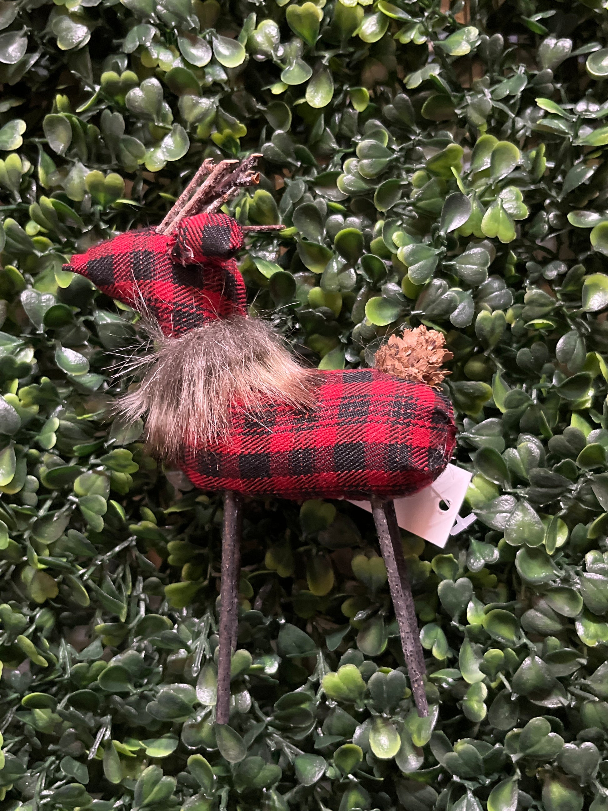 Small Red/black Plain Reindeer