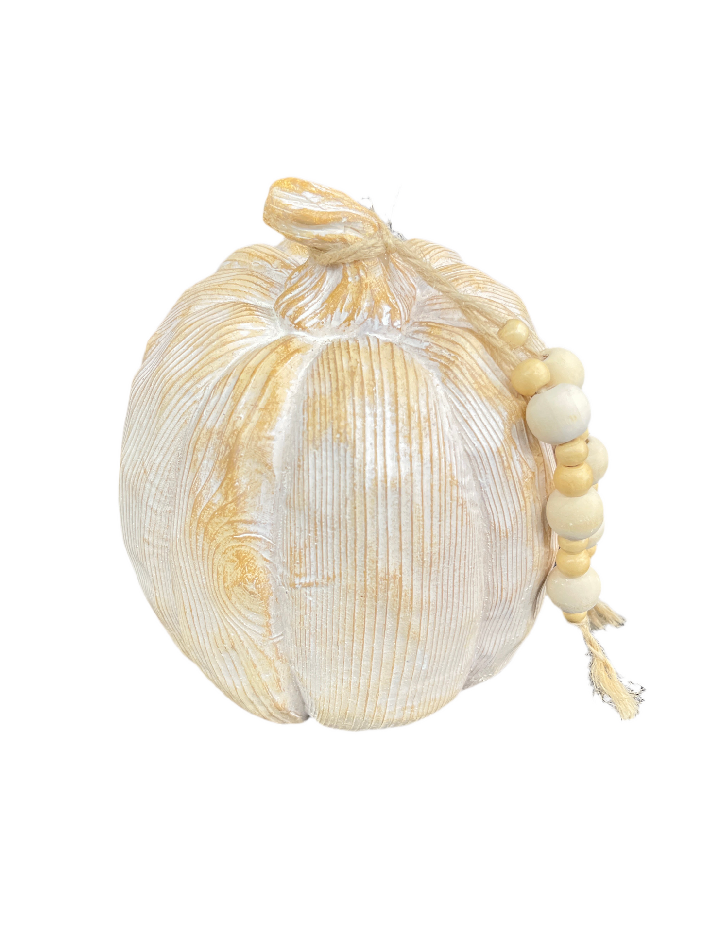 Resin Pumpkin Wooden Bead Accent