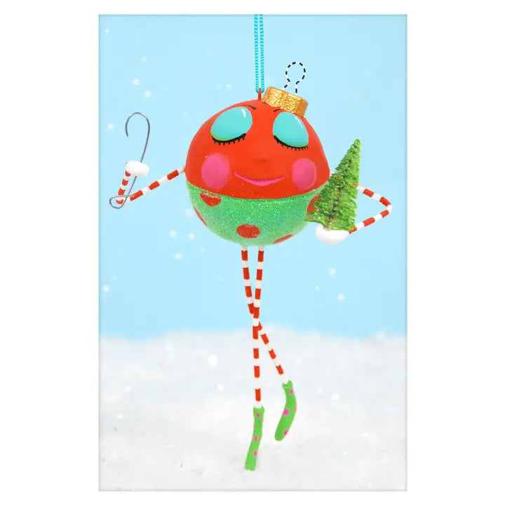 Glitterville Jolly Olly the Resin Ornament