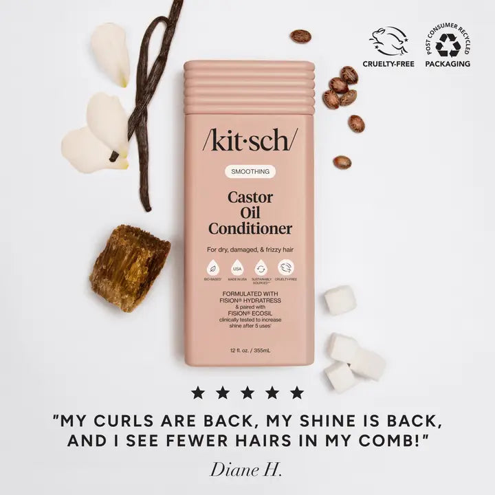 Kitsch Smoothing Castor Oil Shampoo & Conditioner