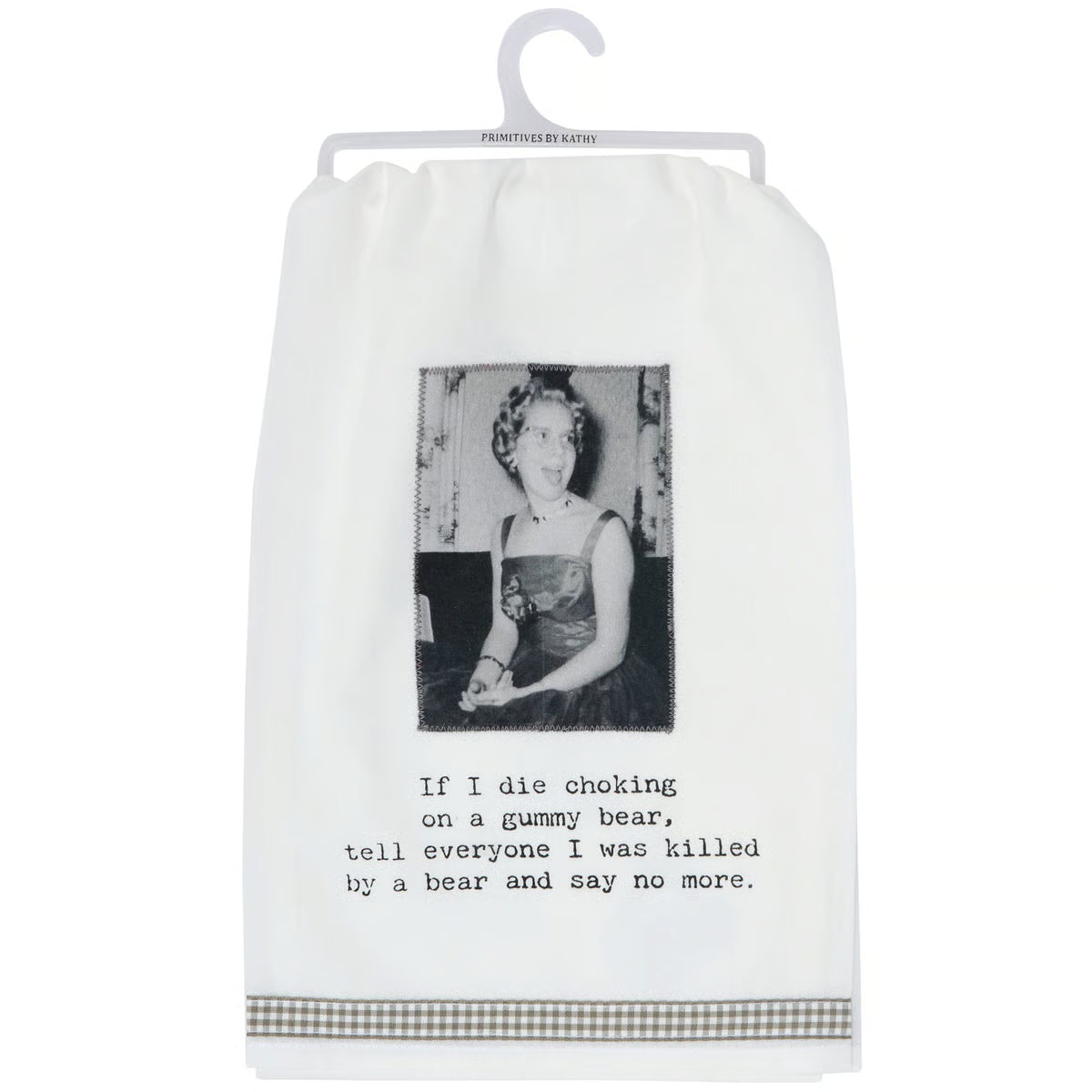 Trash Talk Kitchen Towels- White