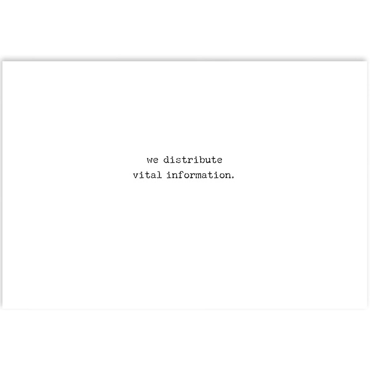 We Don't Gossip Greeting Card