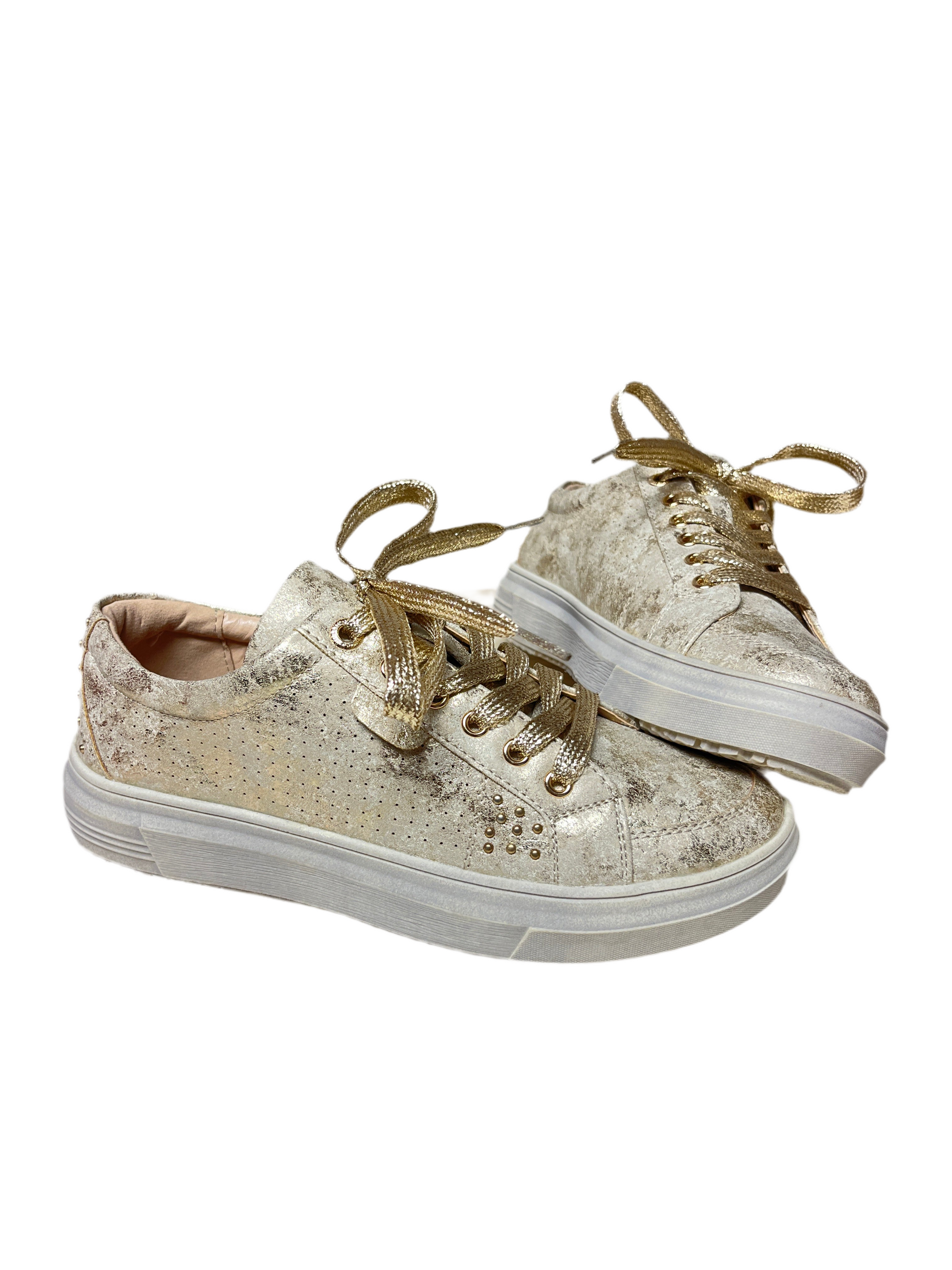 Corky’s Down Time Shoes- Gold Metallic