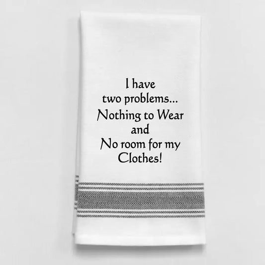 Wild Hare Two Problems Tea Towel