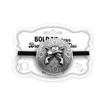 Bold Western Buckle Bracelet Hair Ties