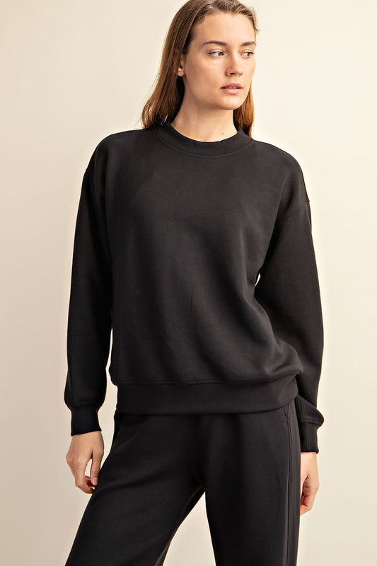 Rae Mode Modal Scuba Mock Neck Pullover