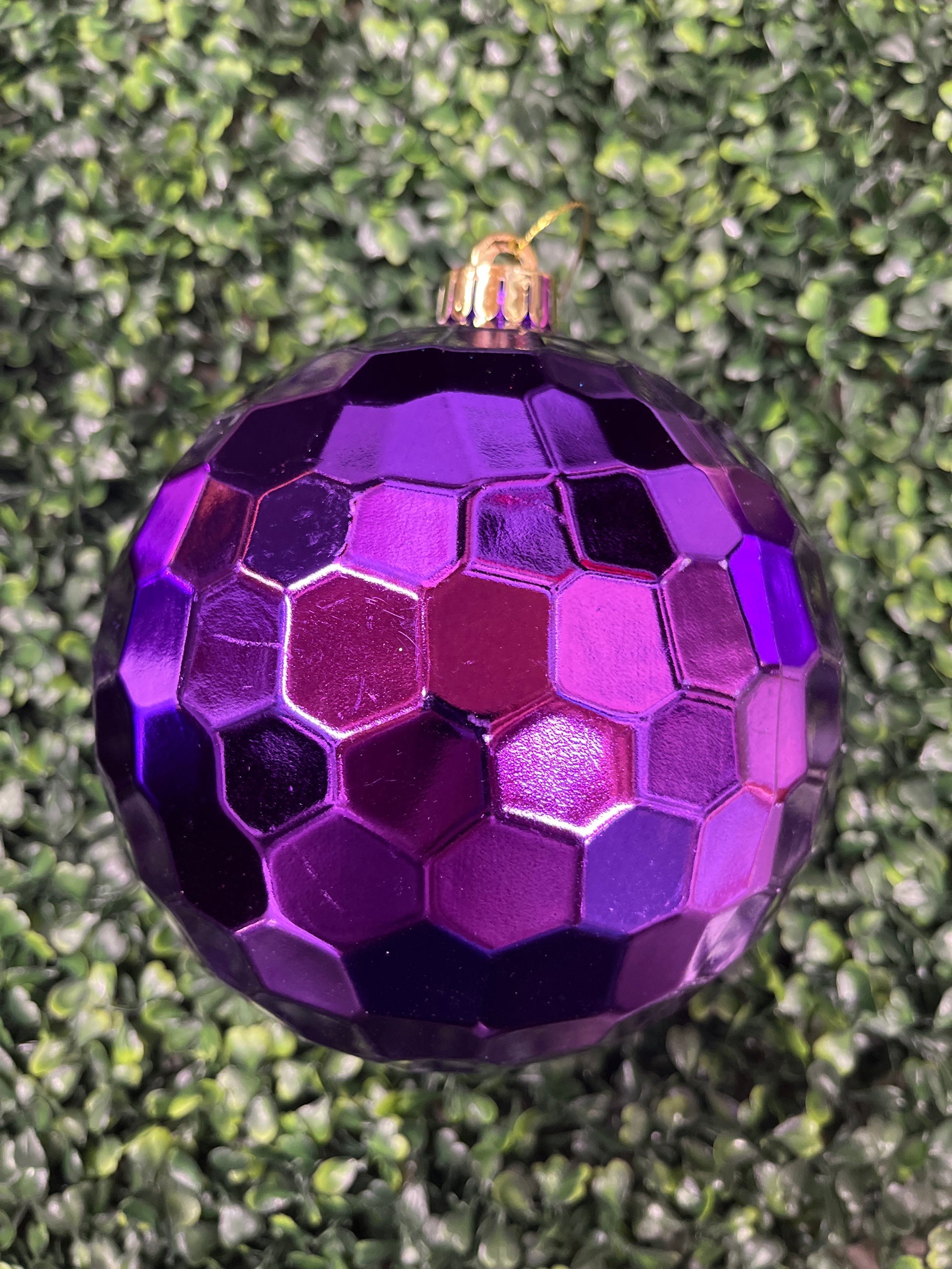 Large Ourple Honeycomb Ball Ornament