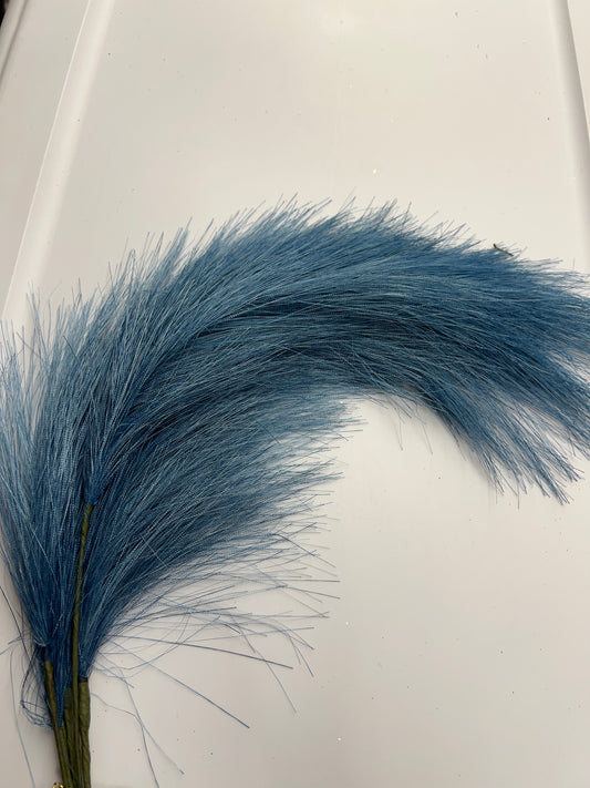 Blue Terylene Christmas Floral Spray