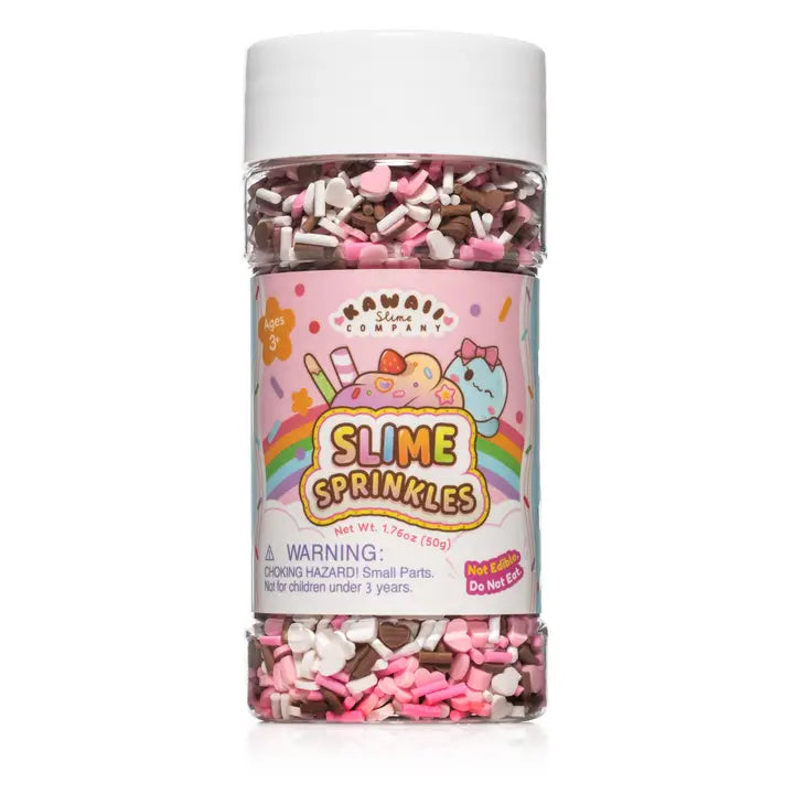Kawaii Neapolitan Slime Sprinkles Shaker Jar