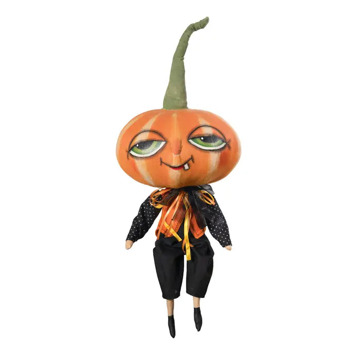 Dennis Pumpkin Gathered Traditions Art Doll