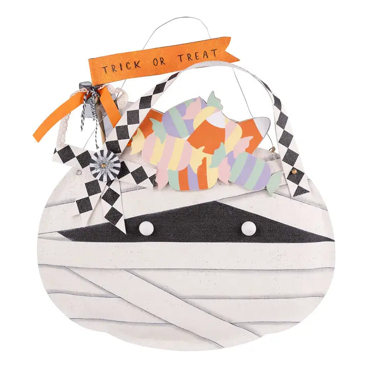 Mummy Candy Pail Burlee Door Hanger