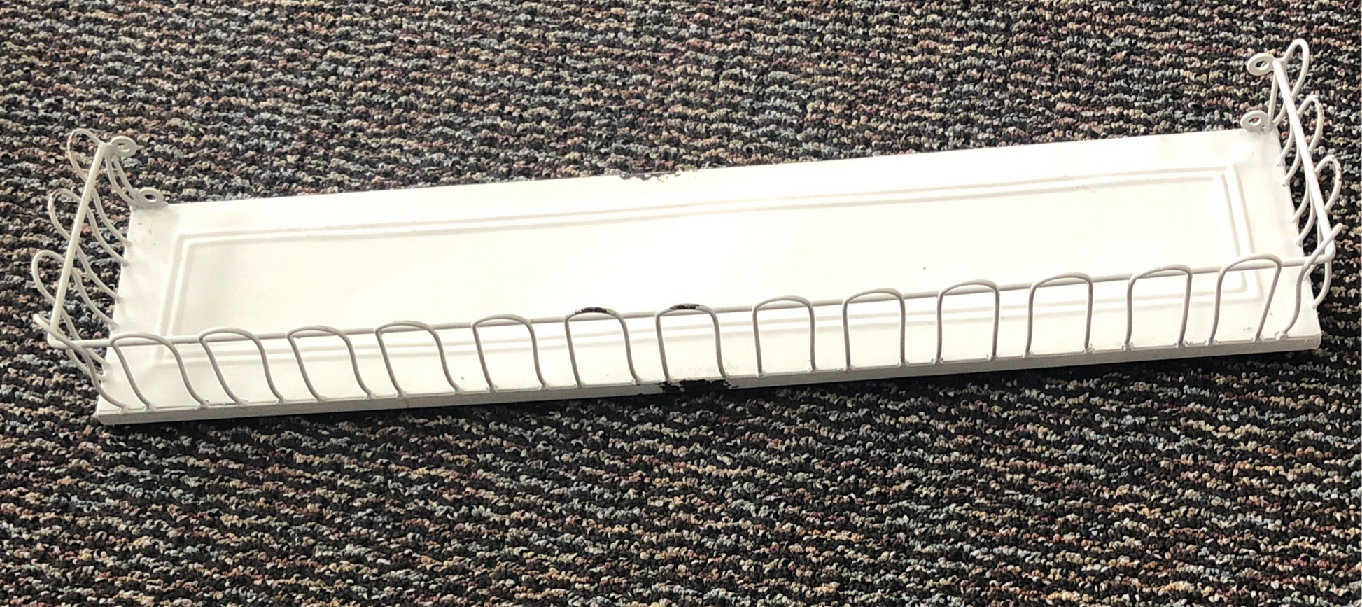 White Metal Shelf Decorative Edging