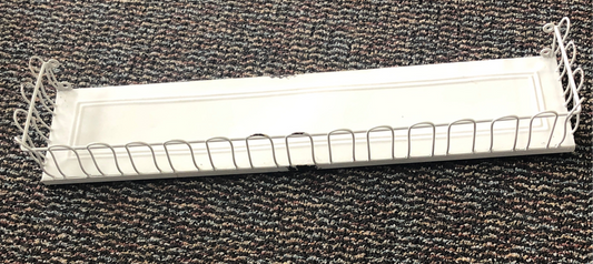 White Metal Shelf Decorative Edging