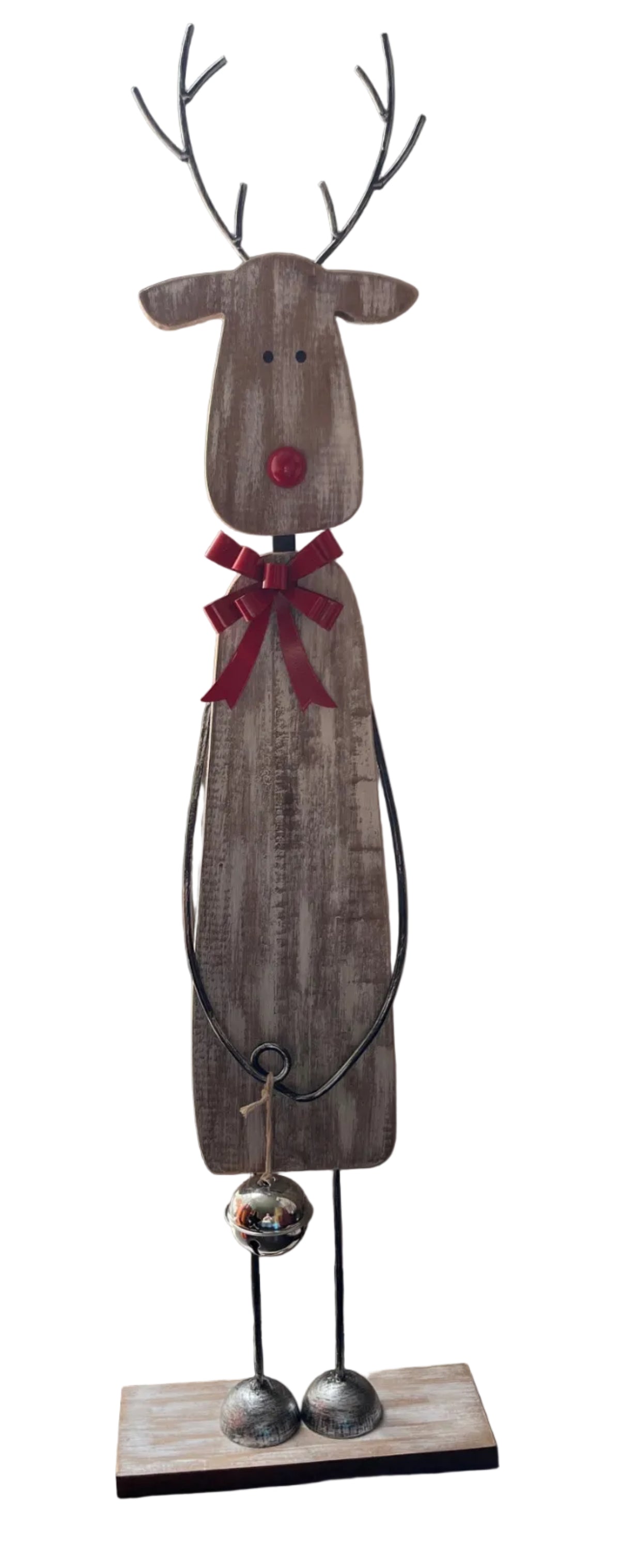 Wooden Standing Reindeer Decor