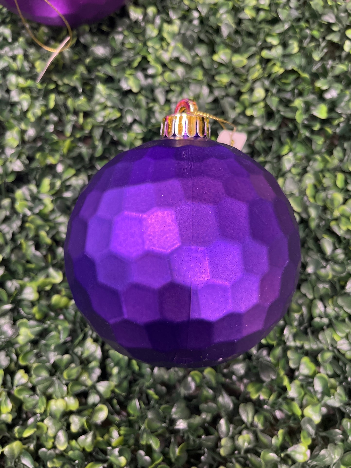 Medium Purple Honeycomb Ball Ornament