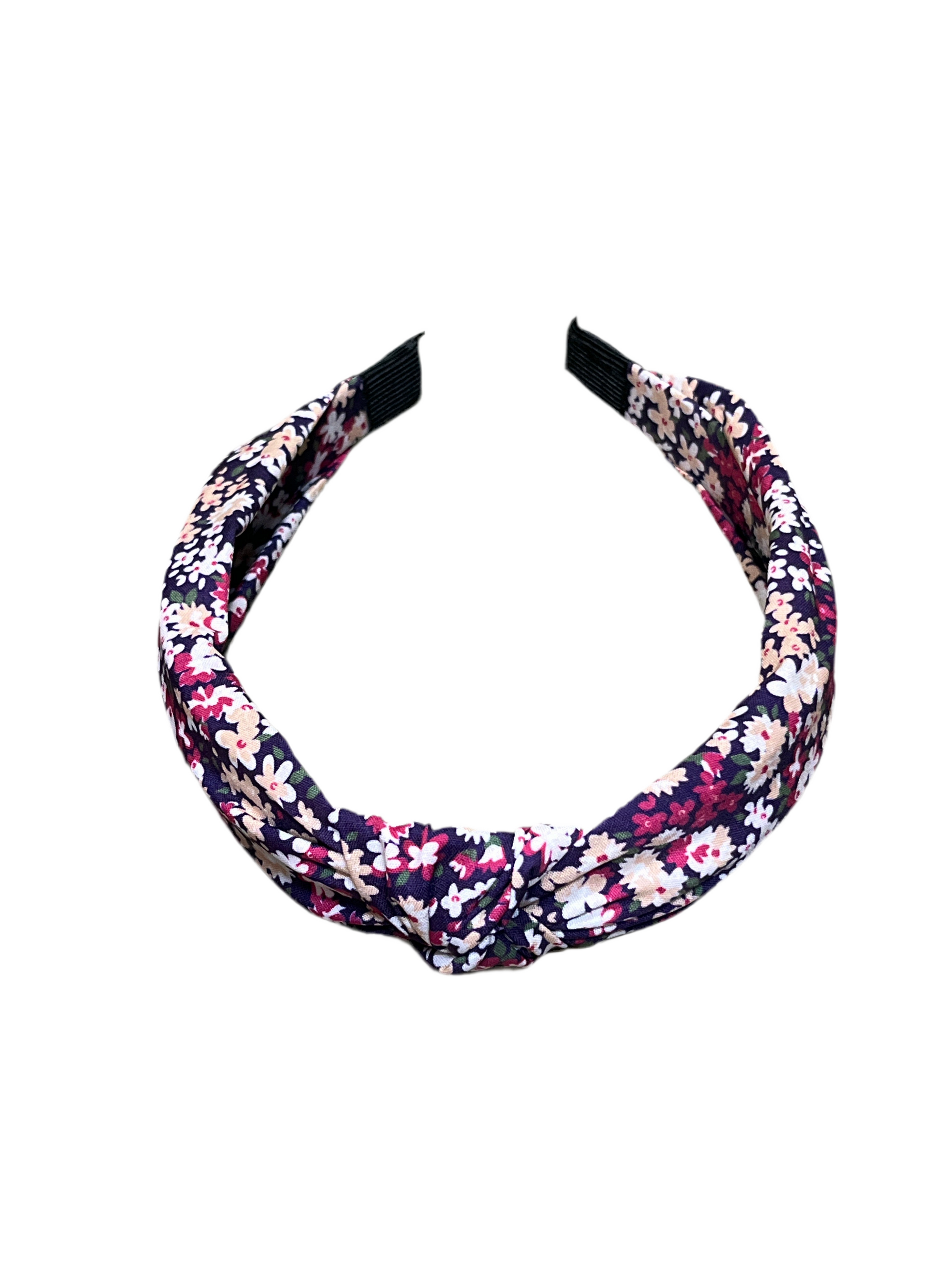 NAVY FLORAL HEADBAND