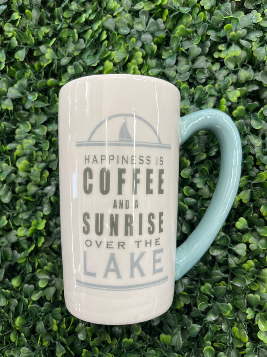 Tall Ceramic Lake Mug