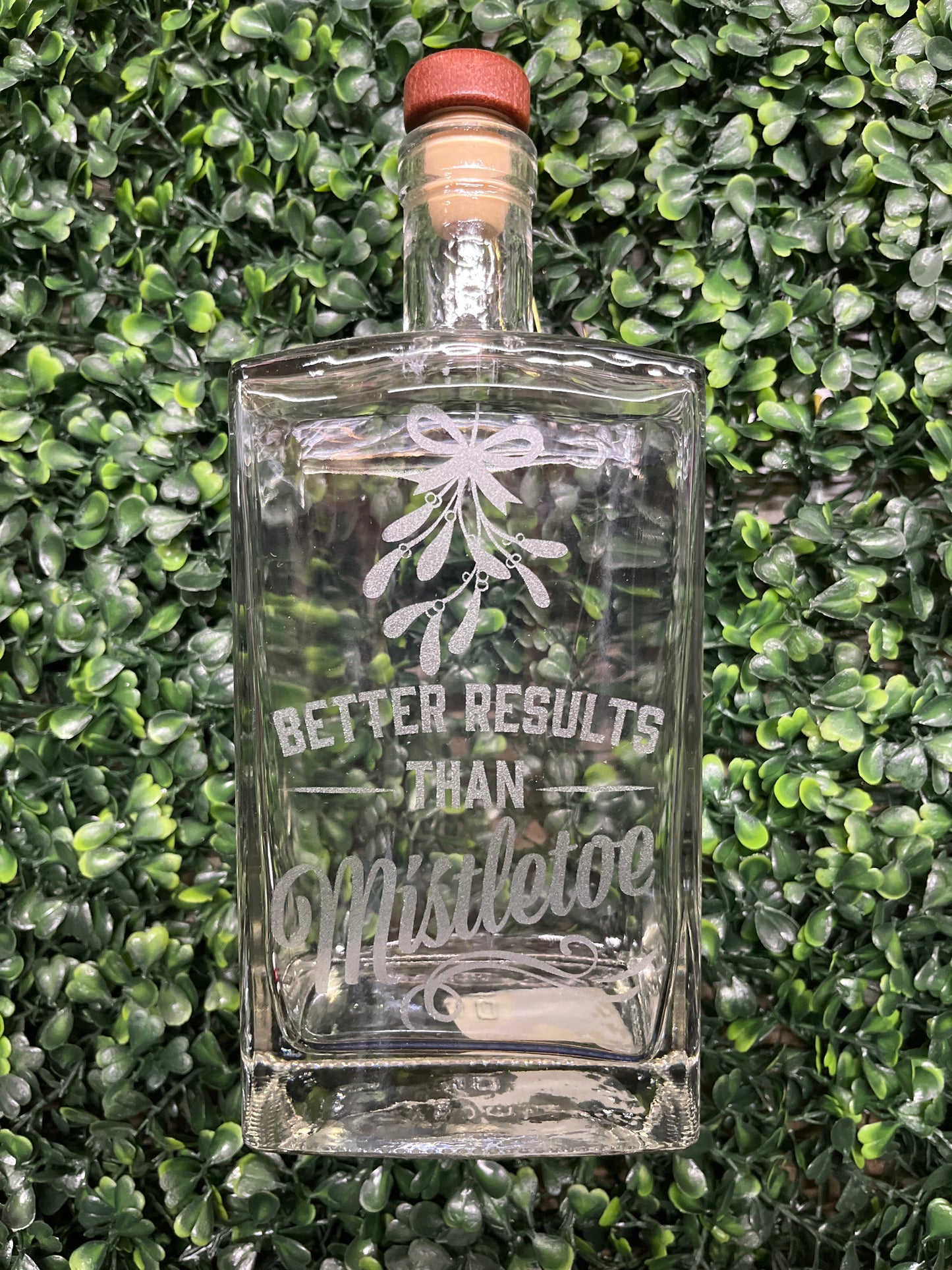 Mistletoe Glass Decanter