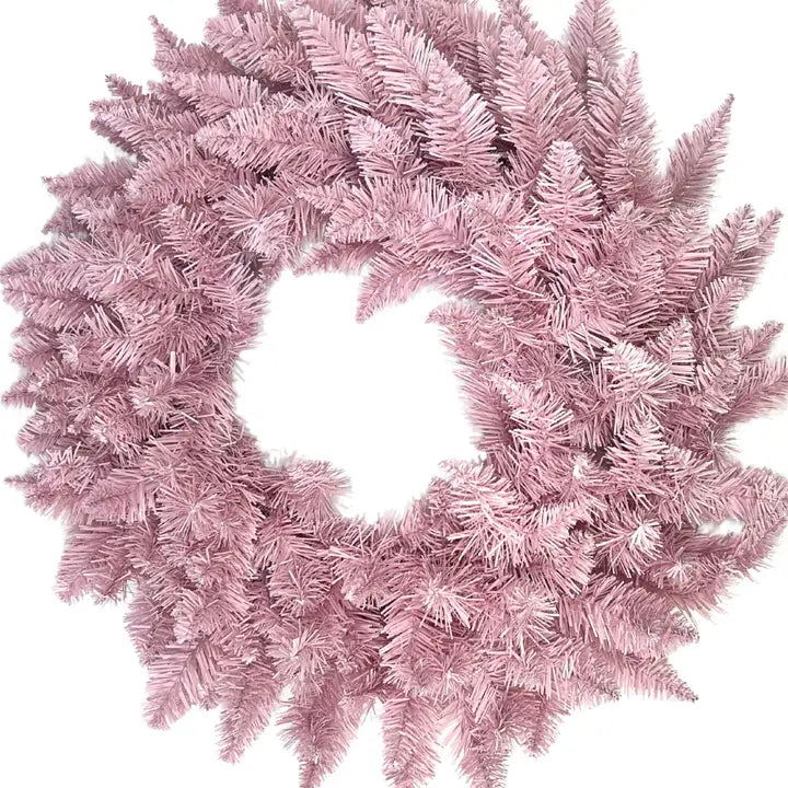 24” Wreath - Pastel Pink