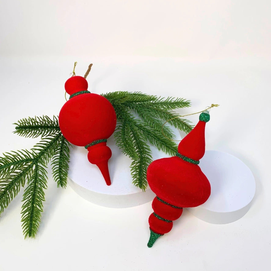 Red/Green Felt Finial Ornament