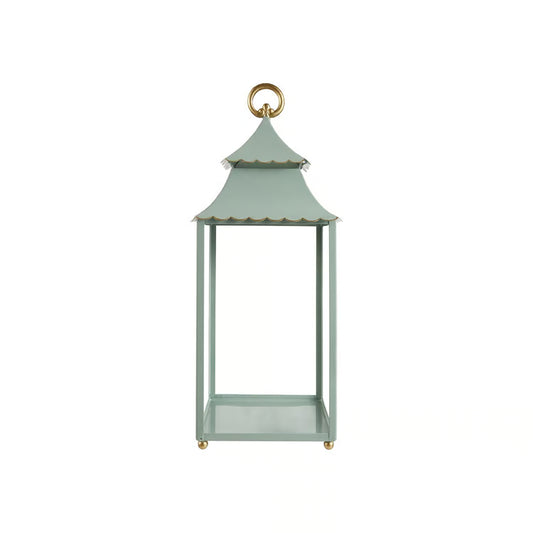 Hazel Mazel Mint Metal Scalloped Lantern