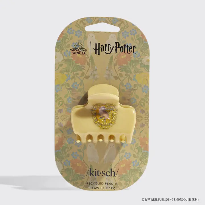 Kitsch Harry Potter X Kitsch Recycled Cloud Clawclip 1pc-Hufflepuff