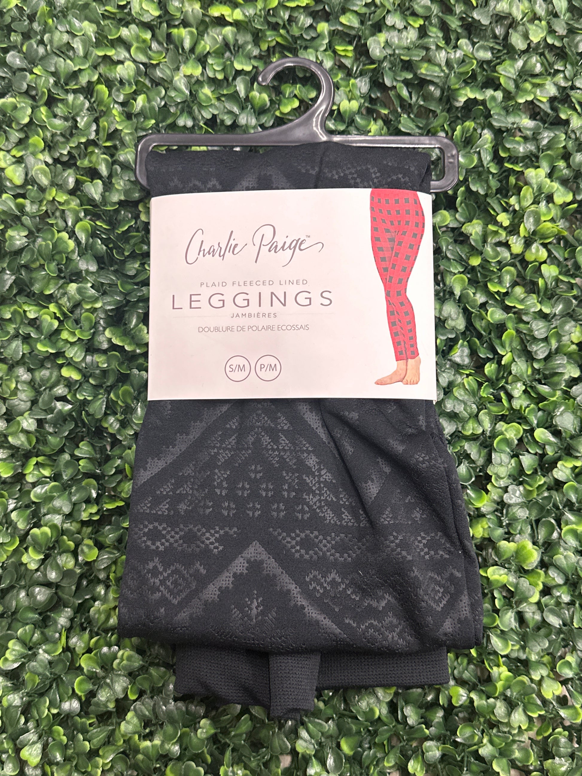 Charlie Paige Black Aztec Pattern Leggings