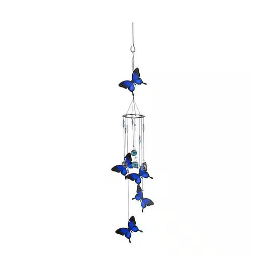 Chime Spiral Tunes Blue Butterflies