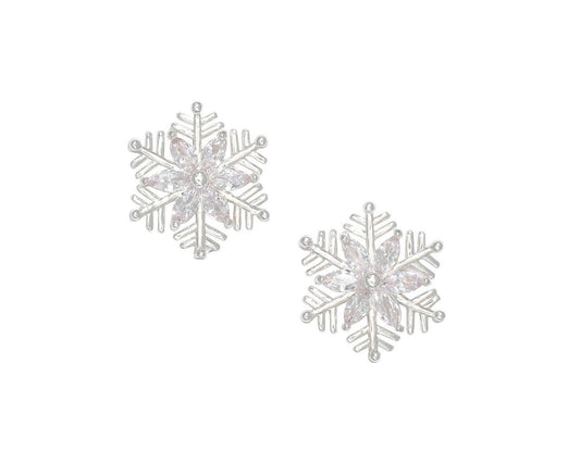 Fine Silver With Crystal Earrings