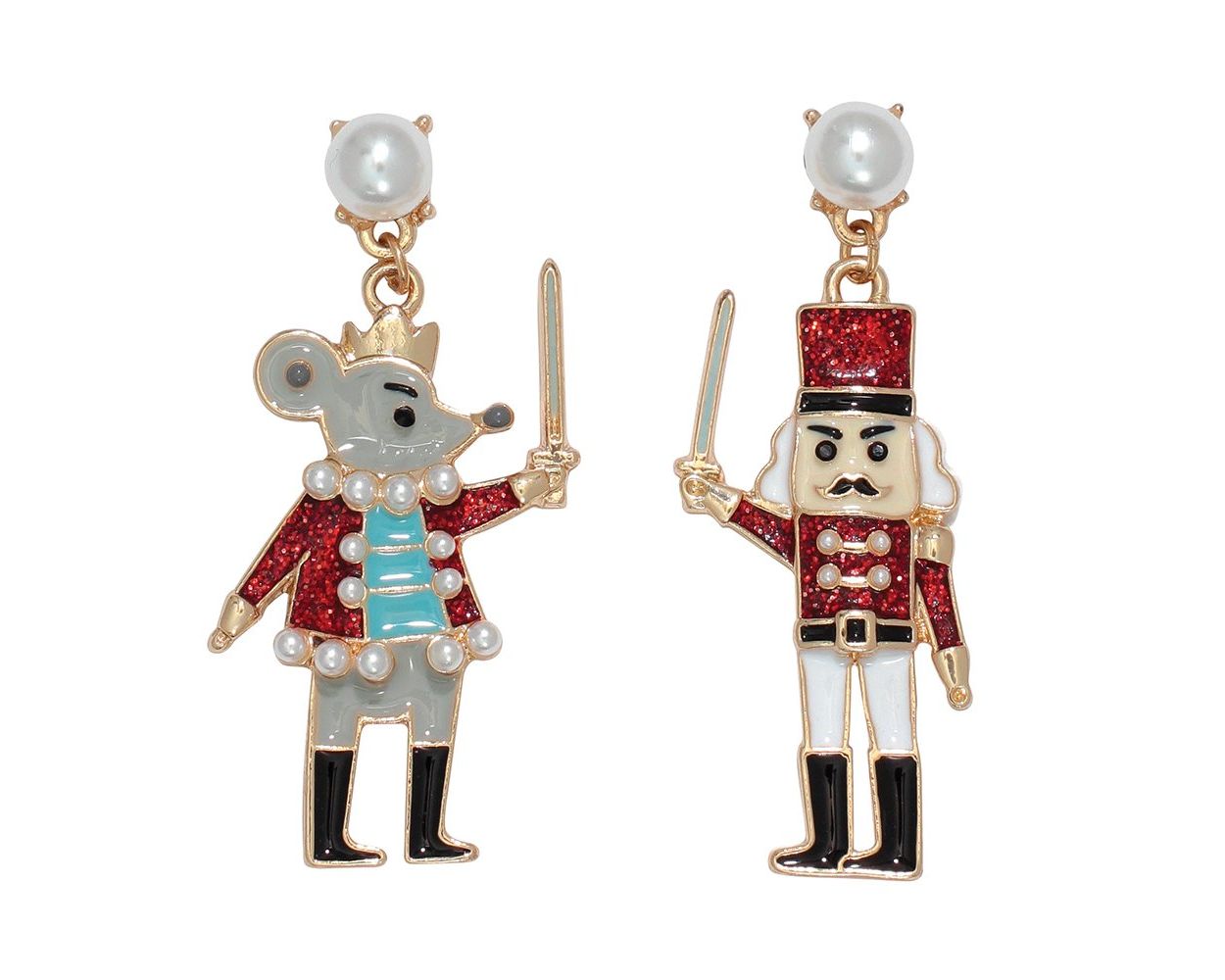 Nutcracker & Mouse Character Earrings