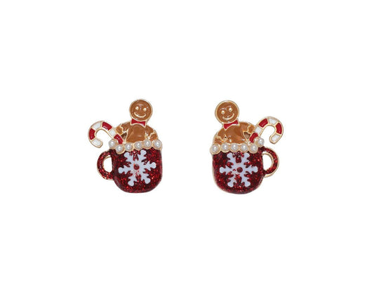 Hot Cocoa & Gingerbread Earrings