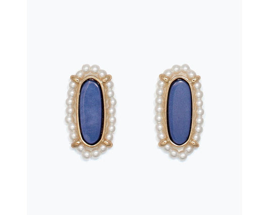 Periwinkle Navy Earrings