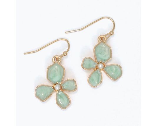 Periwinkle Flower Earrings