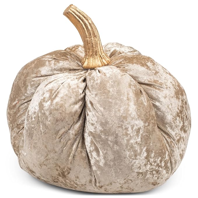 Jumbo Velvet Pumpkin