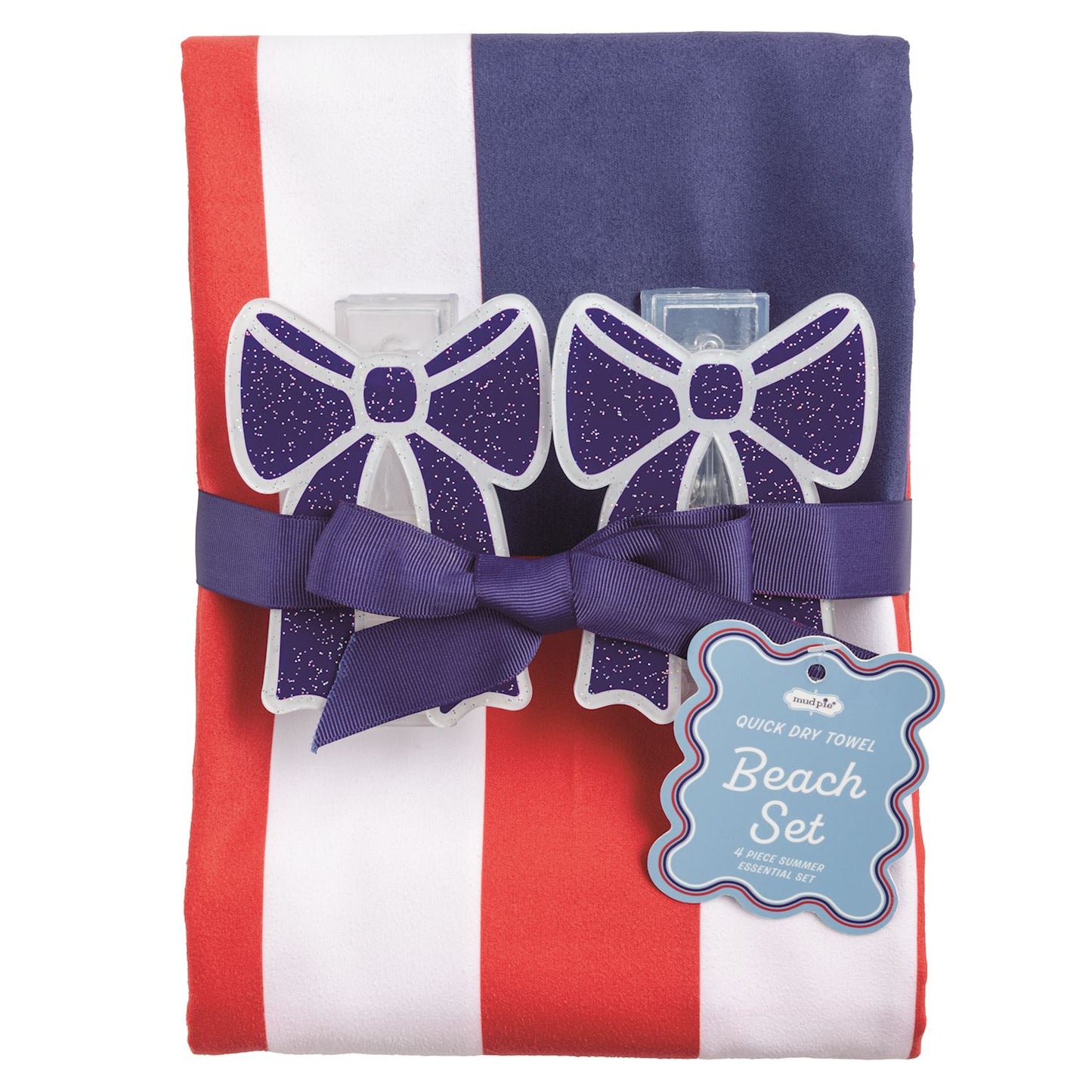 Mud Pie Patriotic Quick Dry Towel Beach Sets