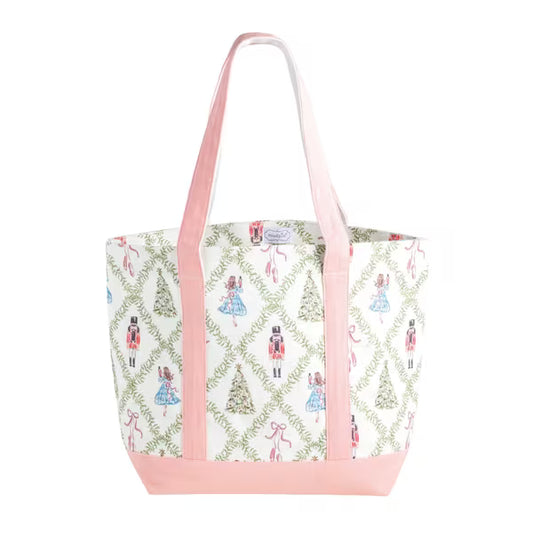 Mud Pie Nutcracker Canvas Tote