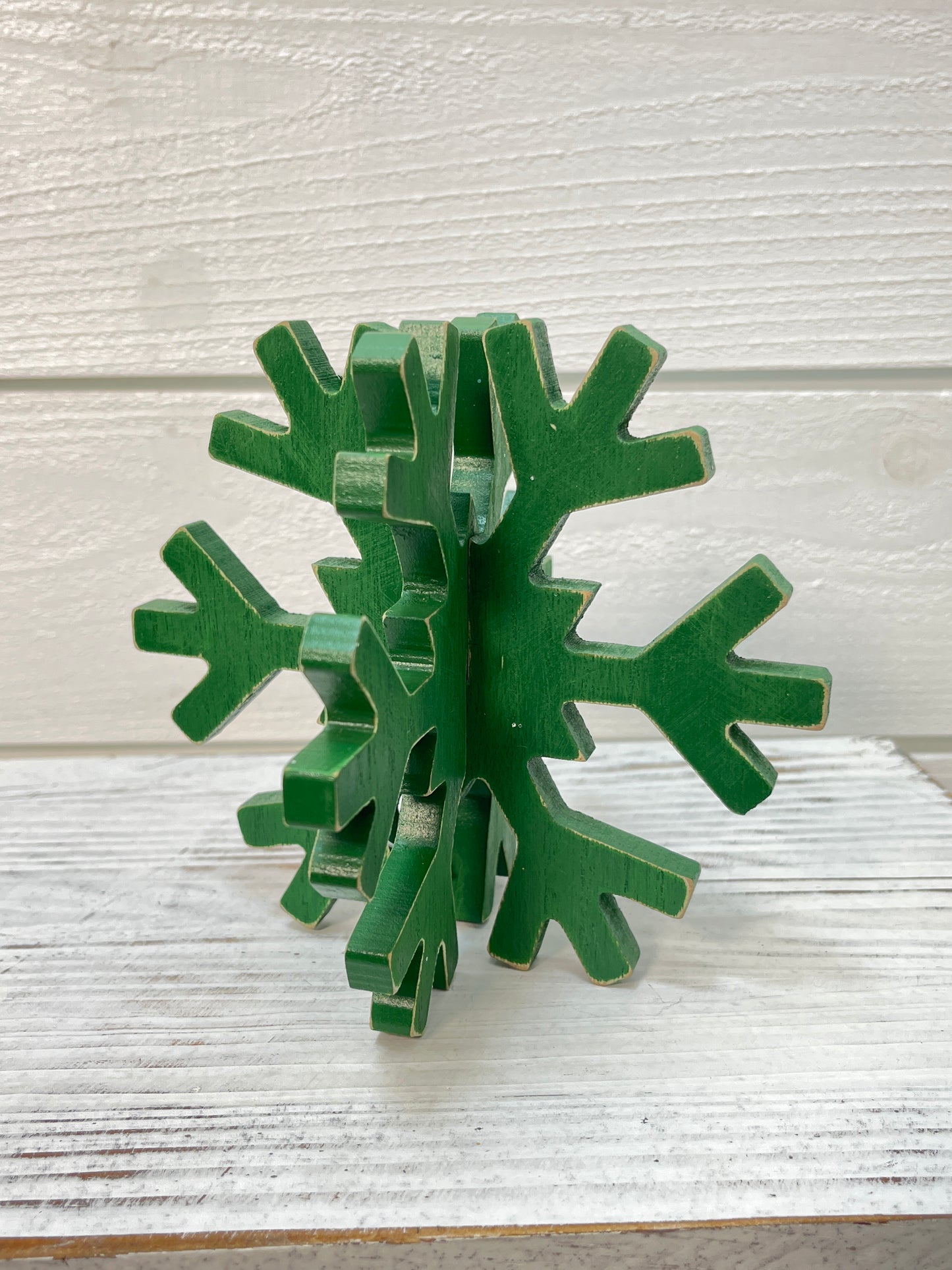 Wooden 3D Snowflake
