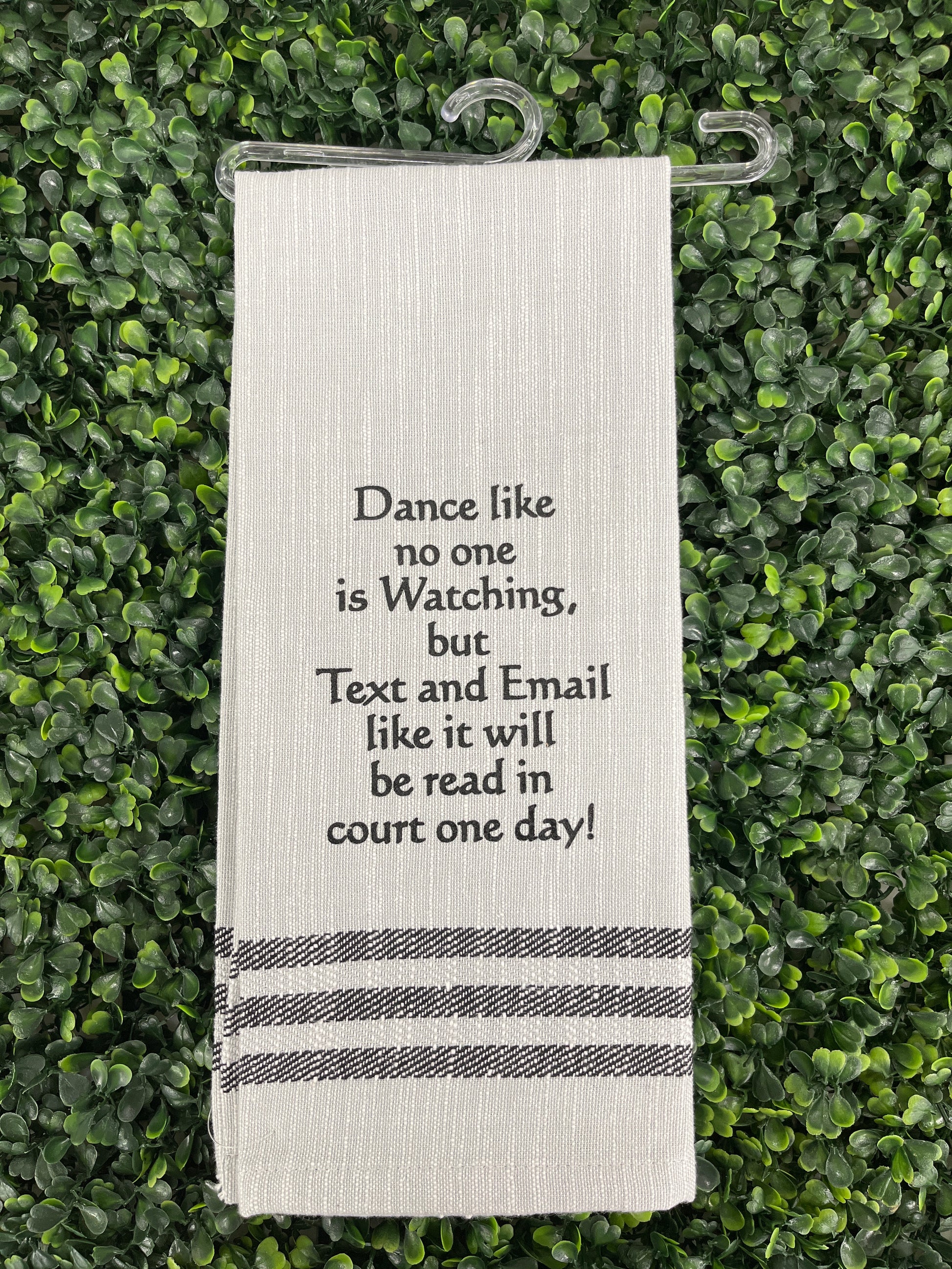 Dance Like No One Is Watching Wild Hare Tea Towel