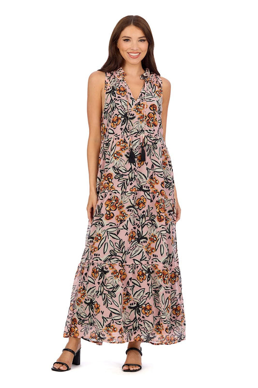 Mud Pie Magnolia Maxi Dress Blush