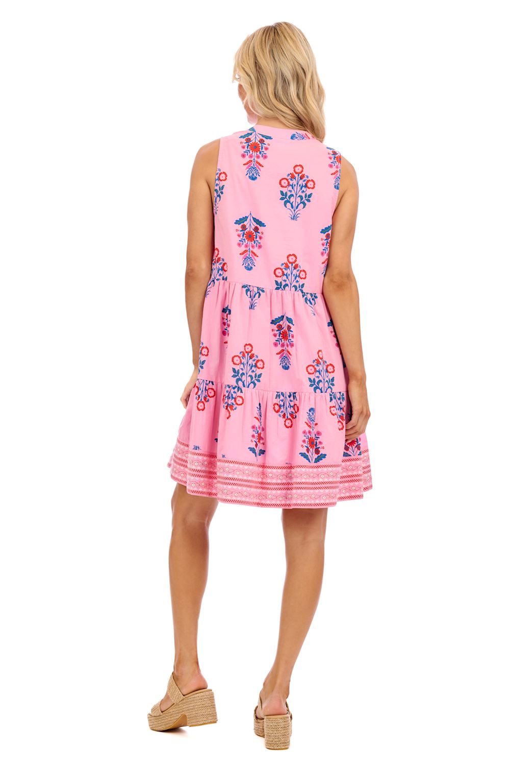 Mud Pie Pink Sarajane Sleeveless Dress