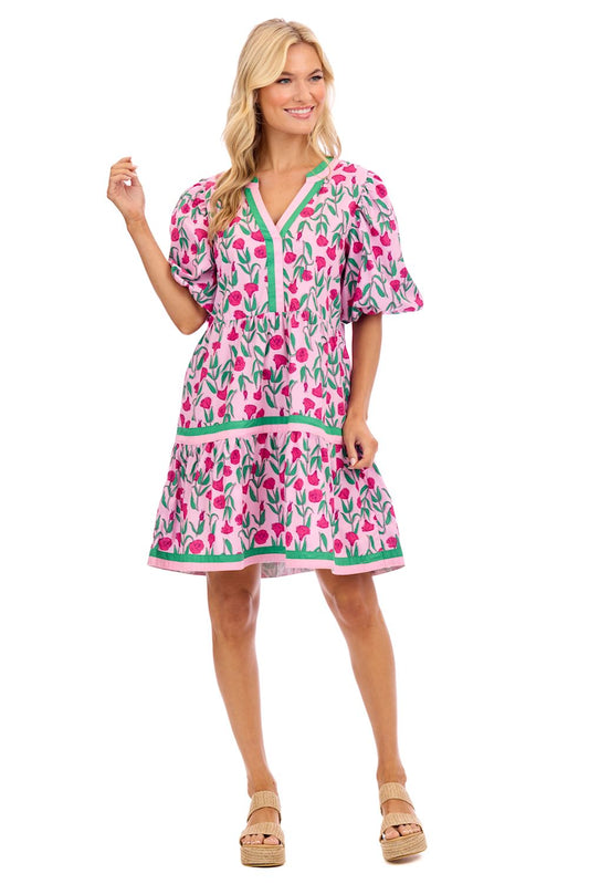 Mud Pie Cody Balloon Sleeve Dress