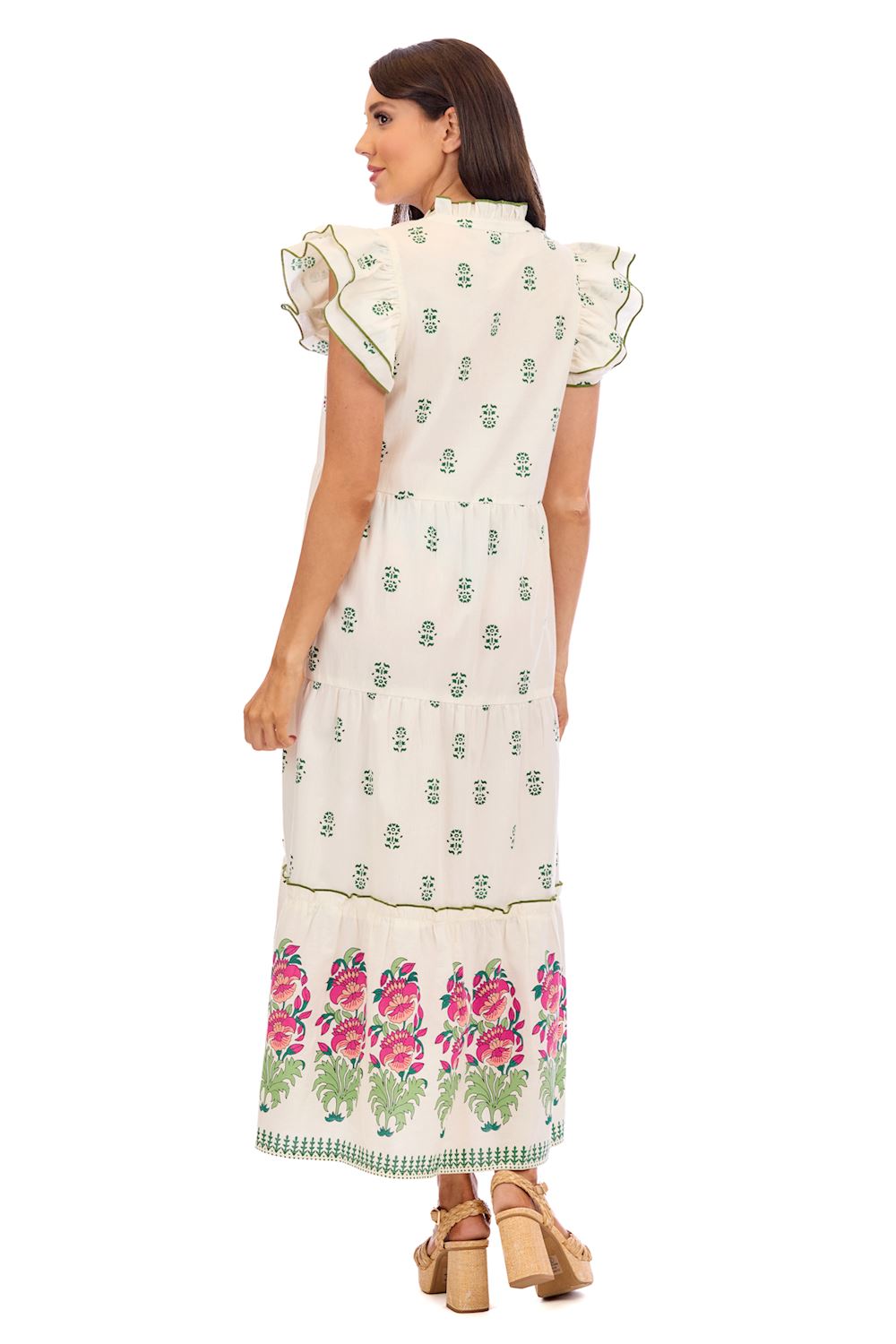 Mud Pie White Welton Maxi Dress
