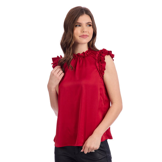 Mud Pie Red Townes Top