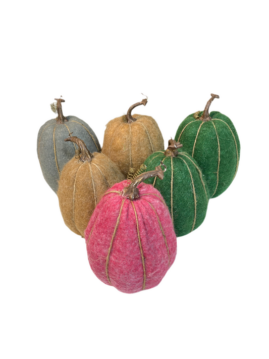 Felt Oval Pumpkin/Gourd