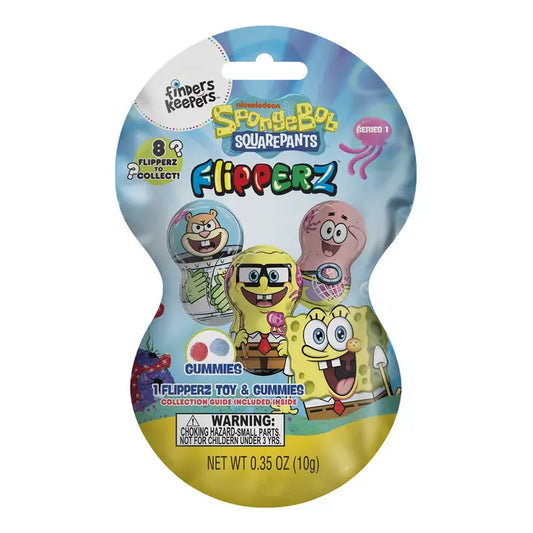 Finders Keepers Flipperz Spongebob Squarepants Series 1 Collectible Toy Blind Bag (1pc) Includes Candy!