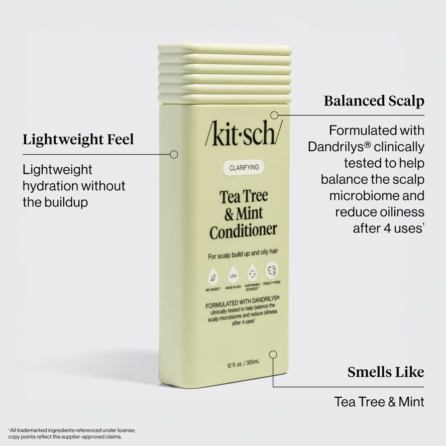 Kitsch Clarifying Tea Tree & Mint Shampoo & Conditioner