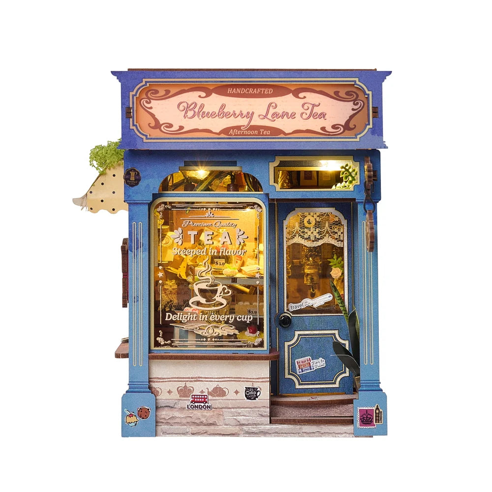 Blueberry Lane Tea DIY Miniature Book Nook Kit