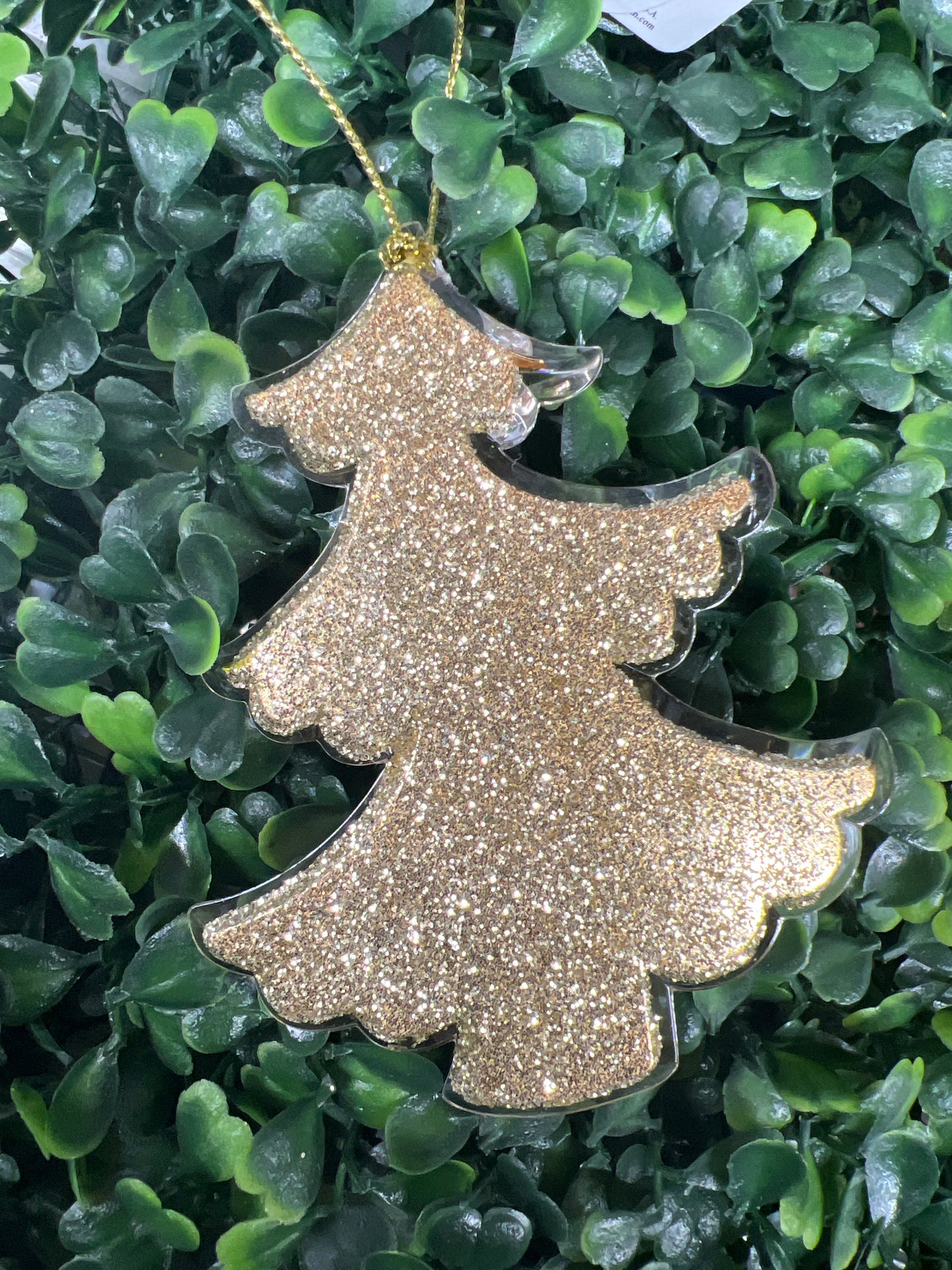 Gold Acrylic Tree With Glitter Back
