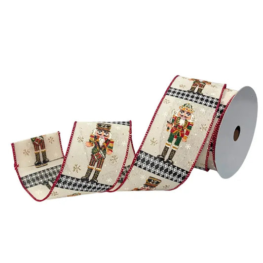 Holiday Nutcracker Harlequin Ribbon