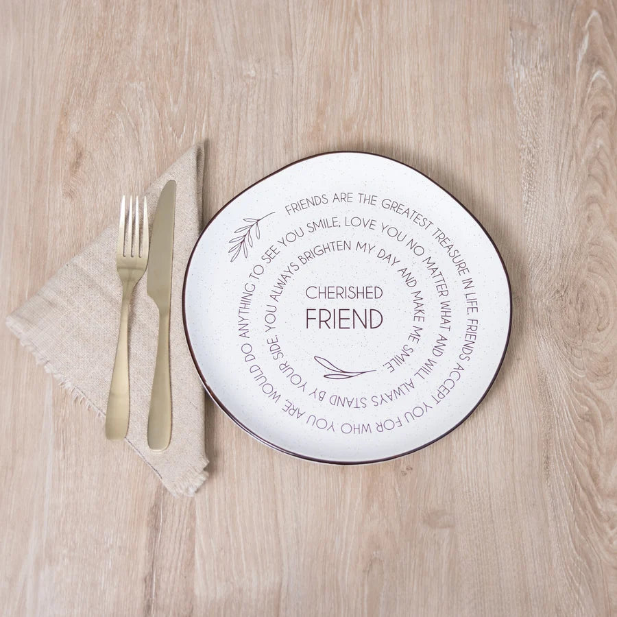 Cherished Friend Ceramic Plate